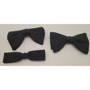 Mans Bow Ties 3, 1 Ormond Black, 1 Saunders NYC Black , Royal Rust Black